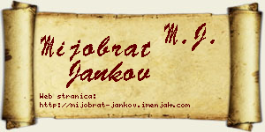 Mijobrat Jankov vizit kartica